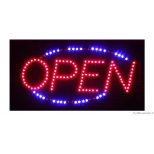 Led-kyltti "OPEN"
