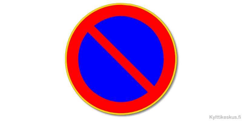 Pysäköinti kielletty -liikennemerkki
